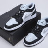 Air Jordan 1 low, grey-white-black - Imagen 2