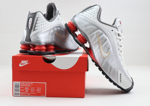 Shox R4, white-red-gold - Imagen 3