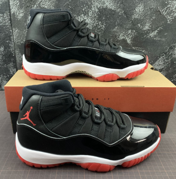 Air Jordan 11, black-red - Imagen 2