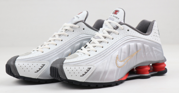 Shox R4, white-red-gold - Imagen 4