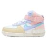 Air Force 1 High, pink-blue-beige