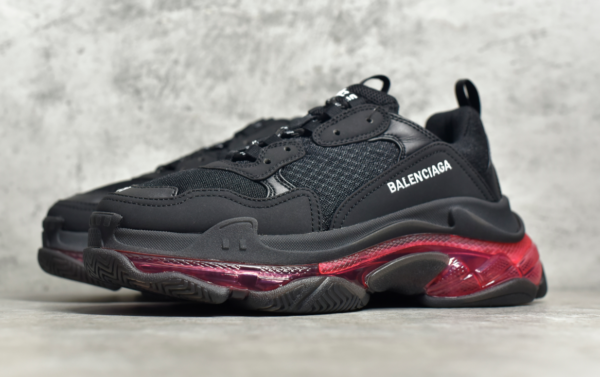 Triple S, black-pink - Imagen 3