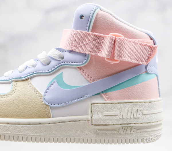 Air Force 1 High, pink-blue-beige - Imagen 8