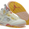 Air Jordan 5, beige-red - Imagen 6