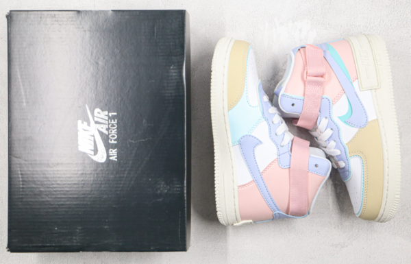 Air Force 1 High, pink-blue-beige - Imagen 9